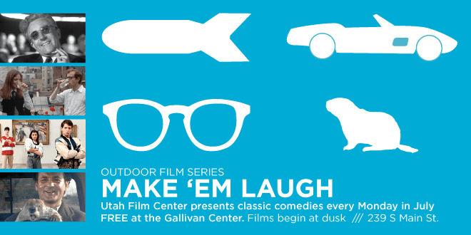 Monday's in July at the Gallivan Center -  Make Em Laugh