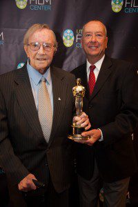 Fran Peek (Kim Peek's father), Oscar, and Barry Morrow.